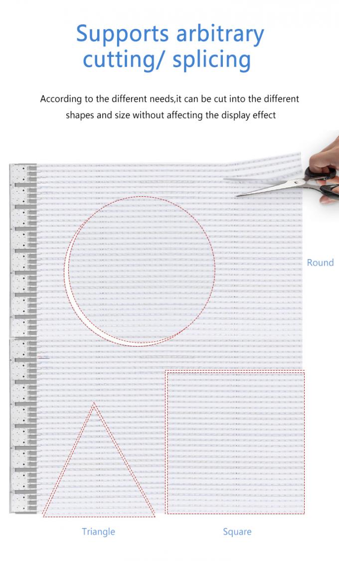 P20 P30 P40 LED Film Ekranı Dev Cam Perde Duvar Reklam Ekranı 2