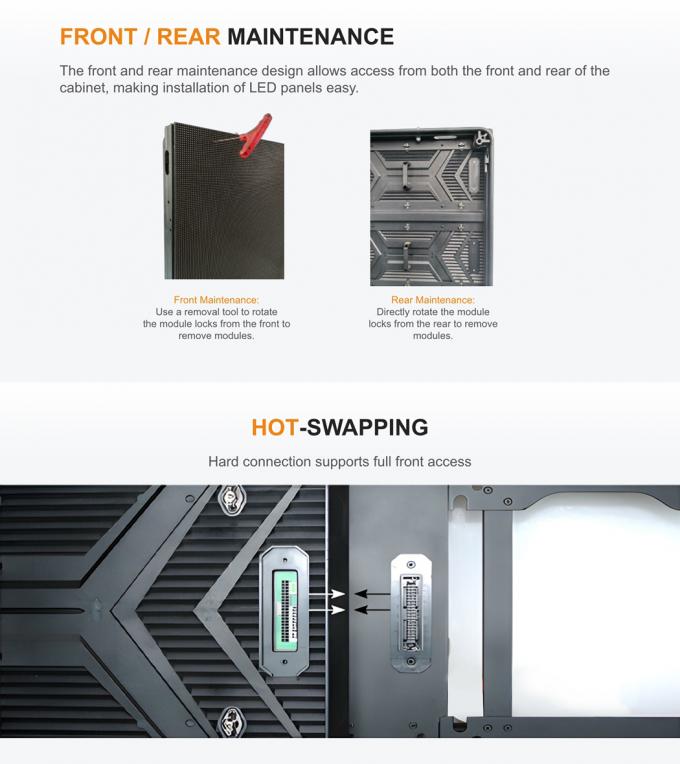 Dışarıdaki Sabit LED Ekranı P3.91 P4.81 P6.25 P7.8 P10.4 İnce Tam Renkli LED Video Duvarı 2