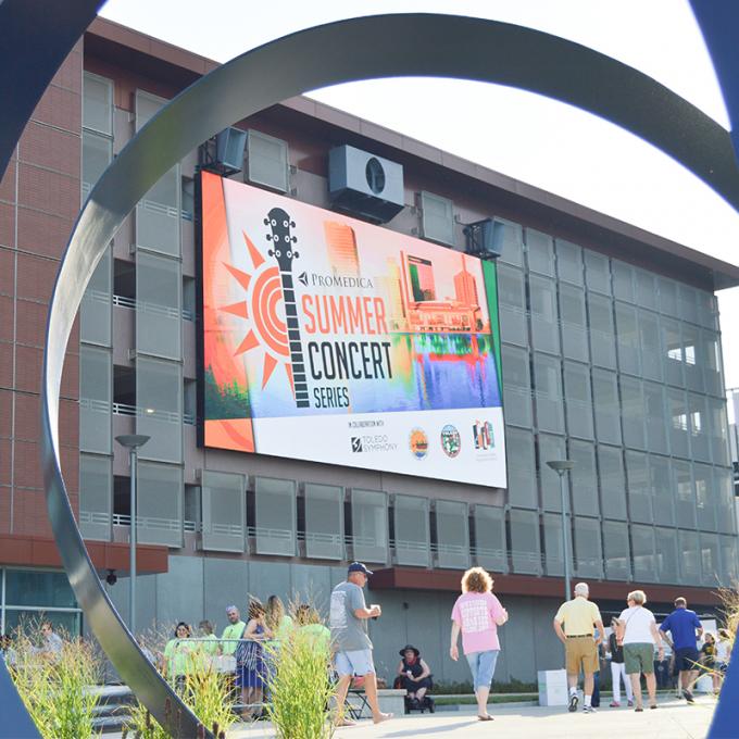 Dışarıdaki SMD LED Ekranı HD Tam Renkli P4 P5 P6 P8 P10 LED Video Duvar Ekranı 0