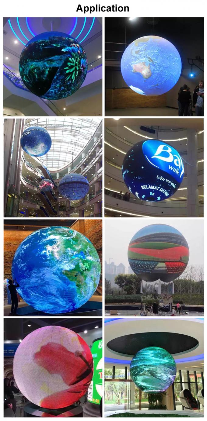 LED Top ve Yaratıcı Dairesel Küp Silindir Eğilmiş Rgb Esnek LED Ekran İç mekan P2 P3 P4 Yuvarlak Küresel LED Ekran 2