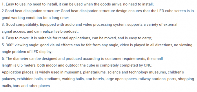 P2.5 P3 P3.91 P4.81 İç ve dış reklam için LED küp logo ekranı Yaratıcı LED ekran ekranı 0