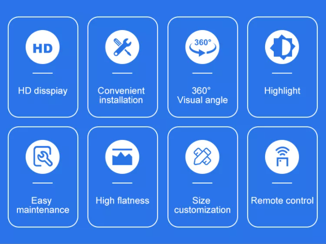 P2.5 P3 P3.91 P4.81 İç ve dış reklam için LED küp logo ekranı Yaratıcı LED ekran ekranı 2