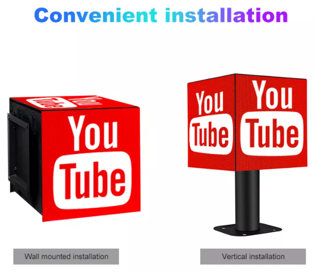 P2.5 P3 P3.91 P4.81 İç ve dış reklam için LED küp logo ekranı Yaratıcı LED ekran ekranı 7