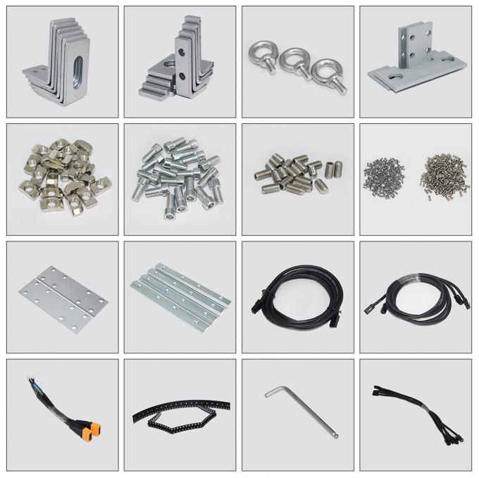 3.91-7.82mm Pixel Pitch Şeffaf LED Ekranı, 5-100m görüntüleme mesafesinde% 75 Şeffaflık 1