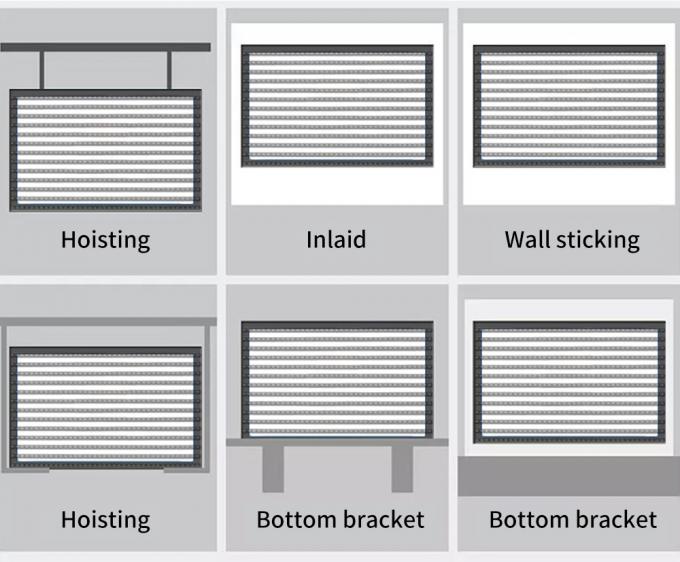 3.91-7.82mm Pixel Pitch Şeffaf LED Ekranı, 5-100m görüntüleme mesafesinde% 75 Şeffaflık 9