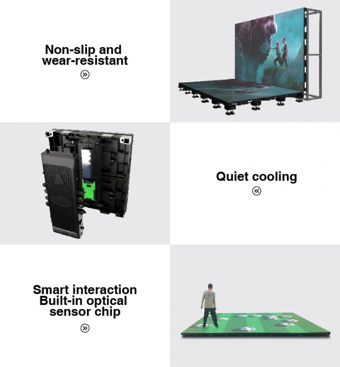 IP65 su geçirmez tasarım zemin LED ekran ağır yük ayakta LED ekran kapalı açık hava dans zemin LED ekran 7