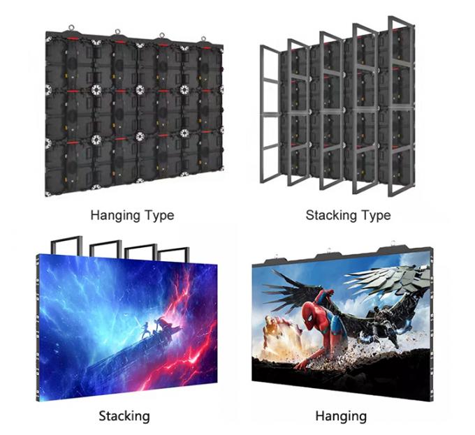 P3.91 P4.81Dışarıda Canlı Performans LED Ekran Kiralama LED Ekran Su geçirmez Sahne Yüksek Parlaklık Arkaplan Ekranı LED Duvar 9