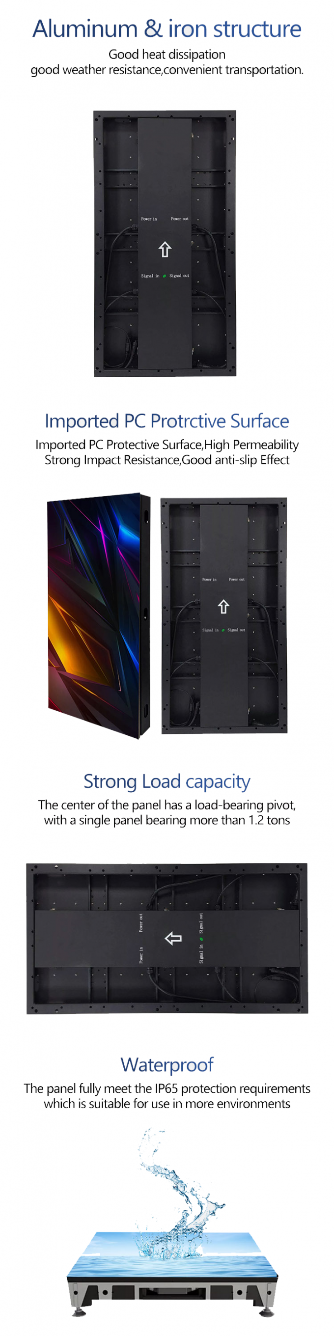 Led Dans Yeri Ekranı Kiralık Plak Panel 500 * 1000 Yüksek Rahatlatma Led Sahne Düğün Ekranı Duvar P2.9 Etkileşimli LED Ekranı 2