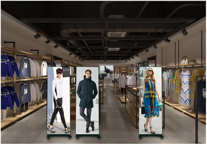 HD Hareketli LED Poster Ekranı Kapalı Açık Yer Durağan P1.8 P2 Katlanabilir LED Poster Ekranı P2.5 Led Ekran Posteri 7