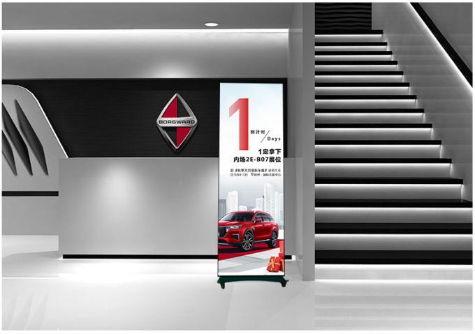 HD Hareketli LED Poster Ekranı Kapalı Açık Yer Durağan P1.8 P2 Katlanabilir LED Poster Ekranı P2.5 Led Ekran Posteri 10