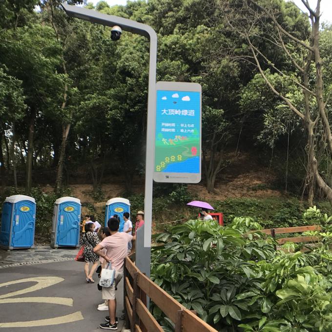 Dış sokak lambası direği LED Ekran Reklam P4 Ekran Kablosuz Merkezi Yönetim İşareti 6