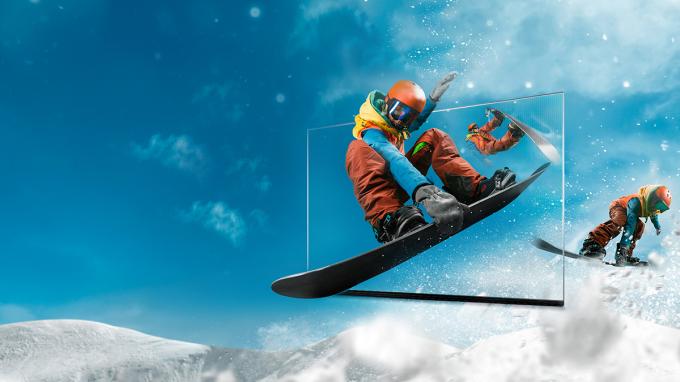 Şeffaf P3.91 Holografik LED Ekran Tam Renkli LED Ekran Ekran Holografik Görünmez Görünmez LED Ekran 4