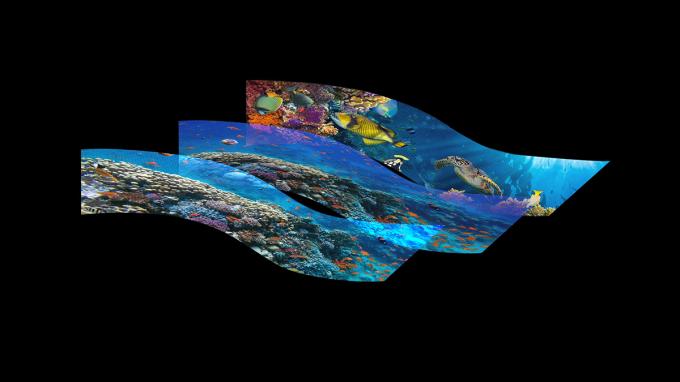 Şeffaf P3.91 Holografik LED Ekran Tam Renkli LED Ekran Ekran Holografik Görünmez Görünmez LED Ekran 6