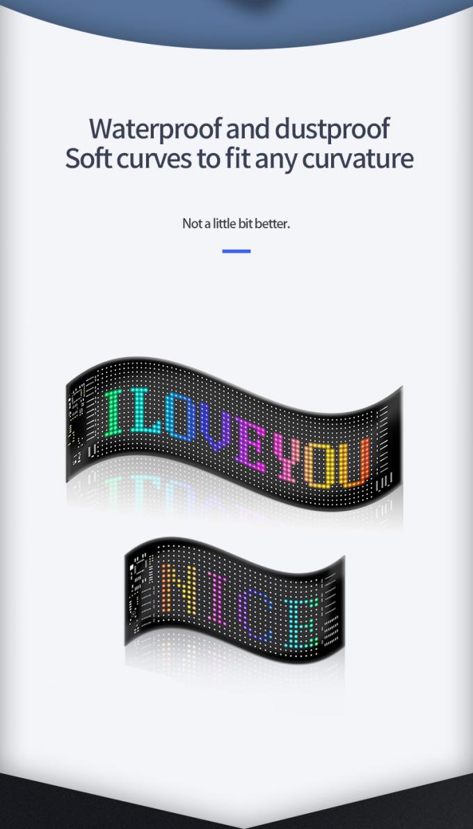 Araç LED İşaret Ekranı 16 * 64 Programlanabilir USB 5V RGB Desen Animasyon Metin DIY Gezici Panel Uzaktan Kumanda Reklam LED Ekranı 6