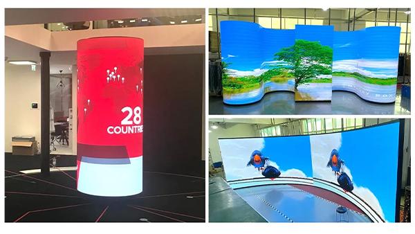 Özelleştirilebilir Yumuşak LED Ekran Televizyon Ekranı P3 İç mekan Esnek LED Panel Seksi Ekran Fiyatı 1