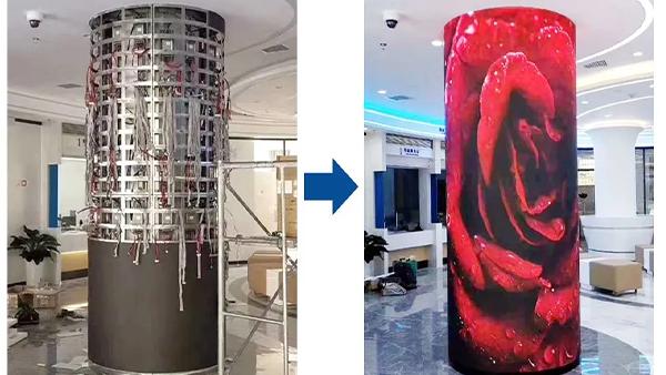 Özelleştirilebilir Yumuşak LED Ekran Televizyon Ekranı P3 İç mekan Esnek LED Panel Seksi Ekran Fiyatı 3