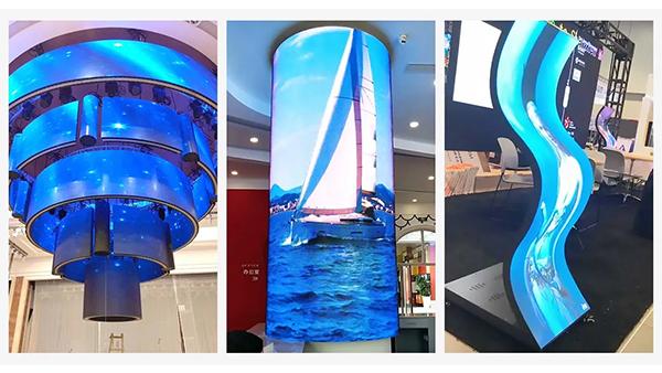 Özelleştirilebilir Yumuşak LED Ekran Televizyon Ekranı P3 İç mekan Esnek LED Panel Seksi Ekran Fiyatı 5