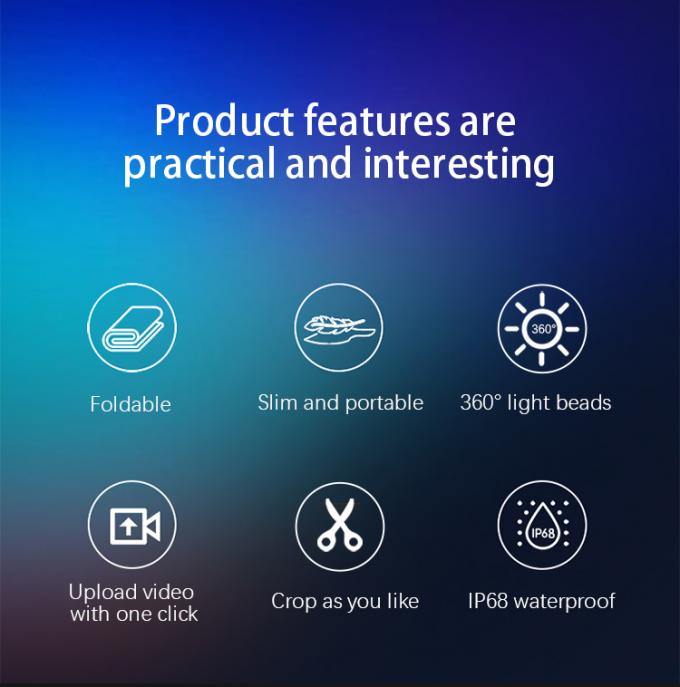 Dronlu Sihirli Halı Ekranlı Uçan LED Ekran LED Film Ekranı Dış Mekan Reklamcılığı için Şarj Edilebilir Özelleştirilmiş 1