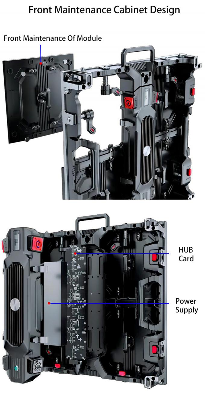 Sahne Arkası Video Duvar Ekran Paneli için İç Mekan Dış Mekan Led Ekran P1.56 P1.95 P2.6 P2.97 P3.91 3