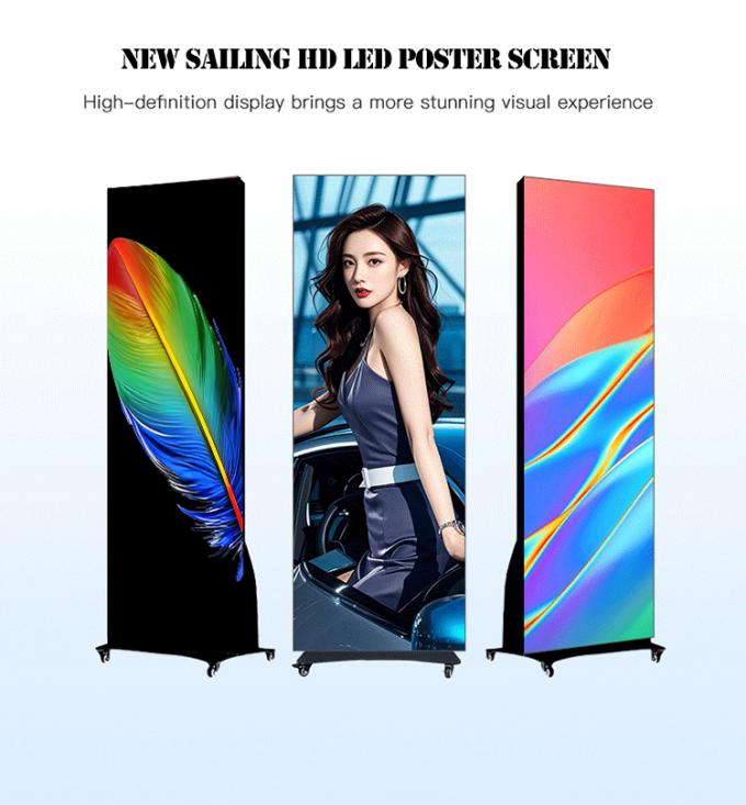 P2.5 Katlanabilir LED poster İç Mekan LED Poster Reklam Ürün Gösterimi 1