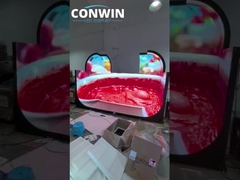 Yumuşak Kavisli LED Ekran Paneli Kapalı 240X120mm Ön Hizmet için Esnek