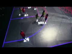 Tamamen Renkli İnteraktif Dijital Dans Led Zemin Karo Ekranı